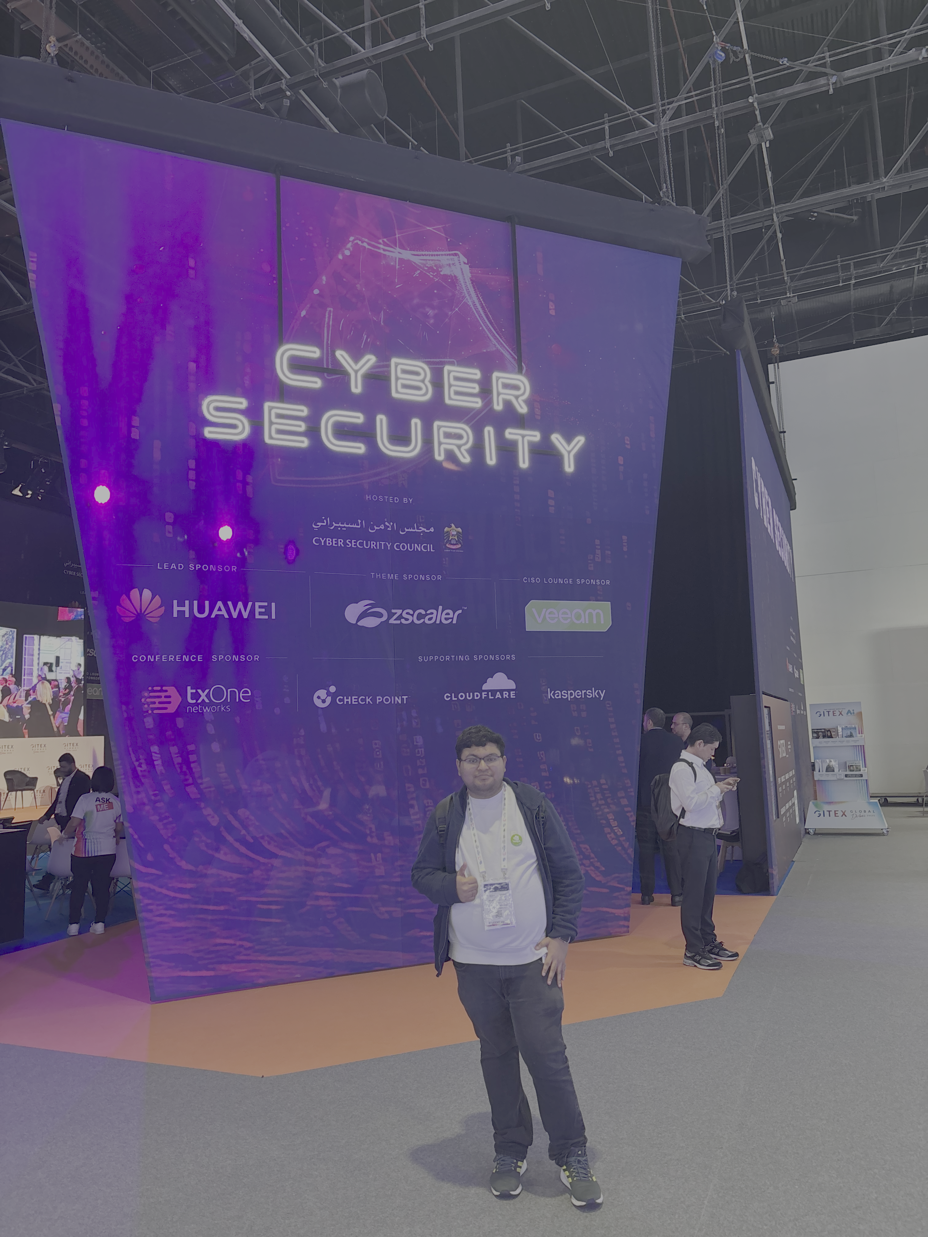 Bhargav at GITEX Cyber Security
