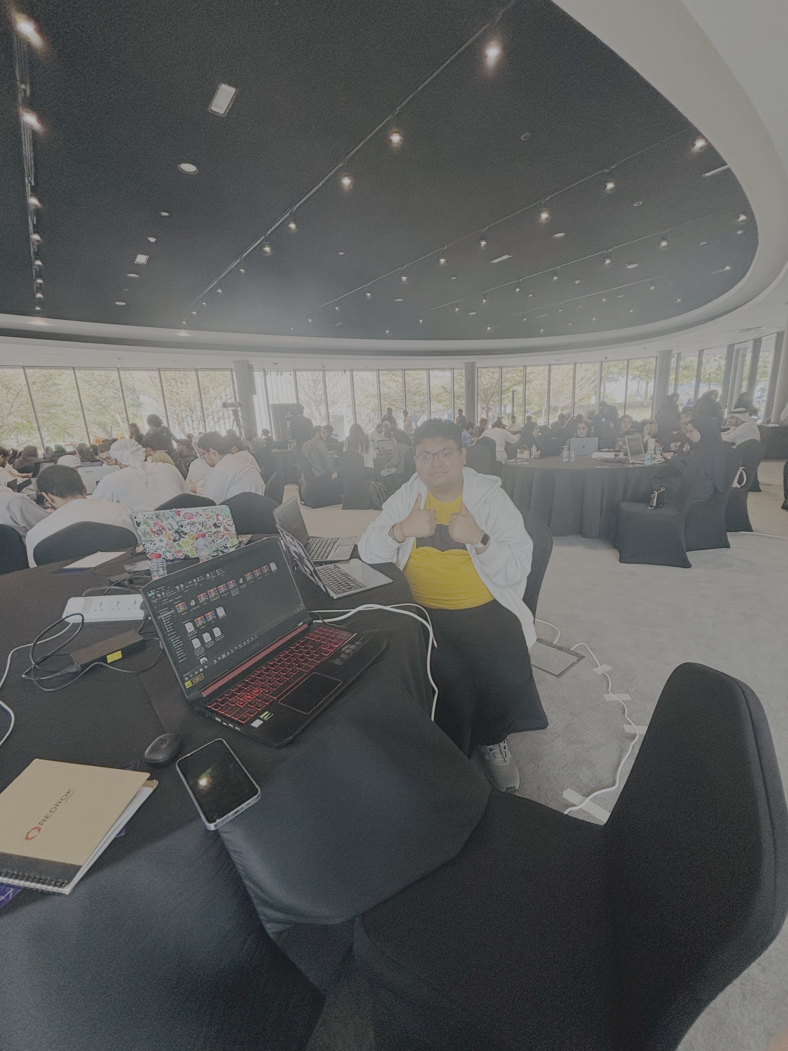 Bhargav at Sharjah Police CTF venue